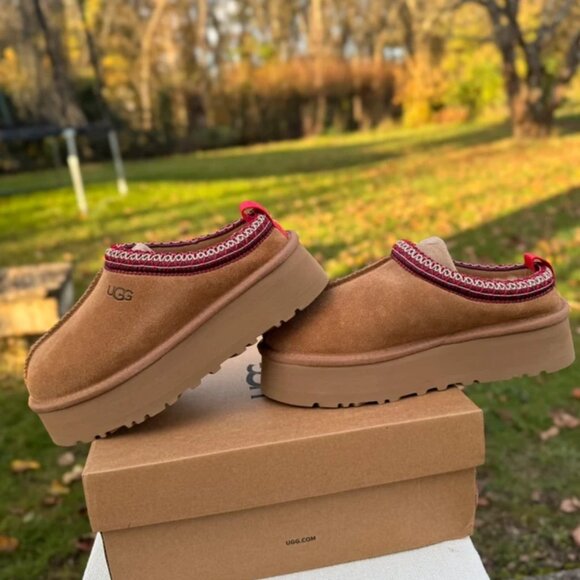 UGG Women's Brown and Red Platform Shoes - Picture 8 of 11